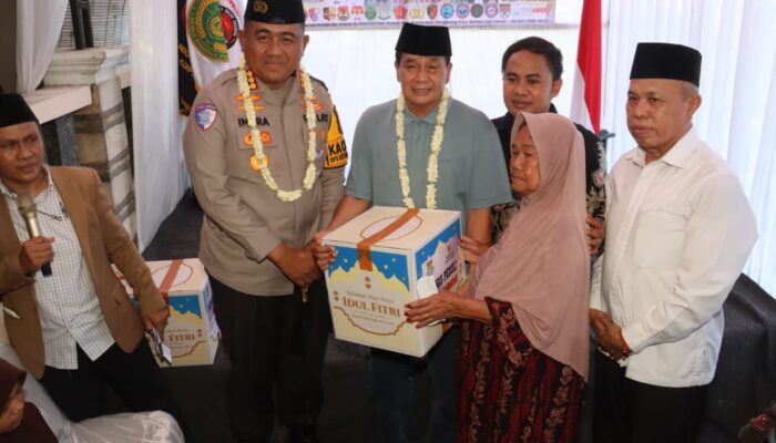 Bupati dan Kapolresta Tangerang Hadiri Santunan Yatim dan Jompo FRJRI di Kronjo