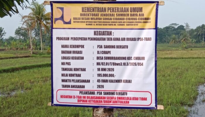P3-TGAI Jadi Harapan Petani, Eli Sahroni Komitmen Awasi Kualitas Pembangunan