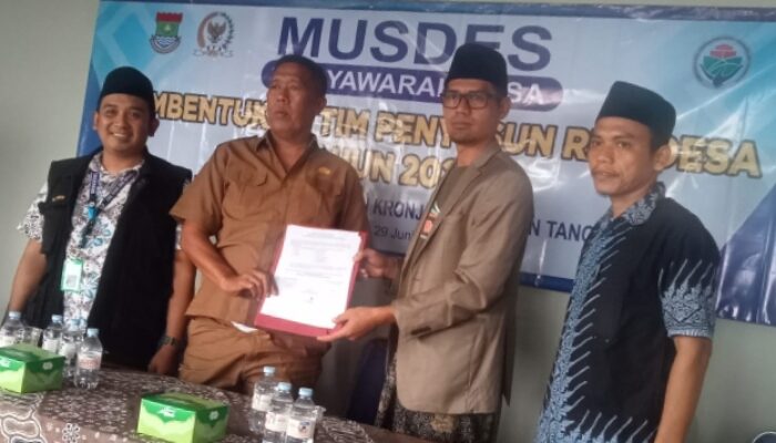 Musdes Desa pagenjahan kecamatan Kronjo pembentukan Tim penyusun RKP desa tahun 2027