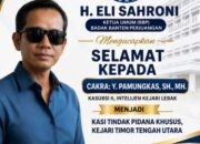 H. Eli Sahroni Ucapkan Selamat kepada Cakra Y. Pamungkas atas Jabatan Baru sebagai Kasi Pidsus Kejari Timor Tengah Utara