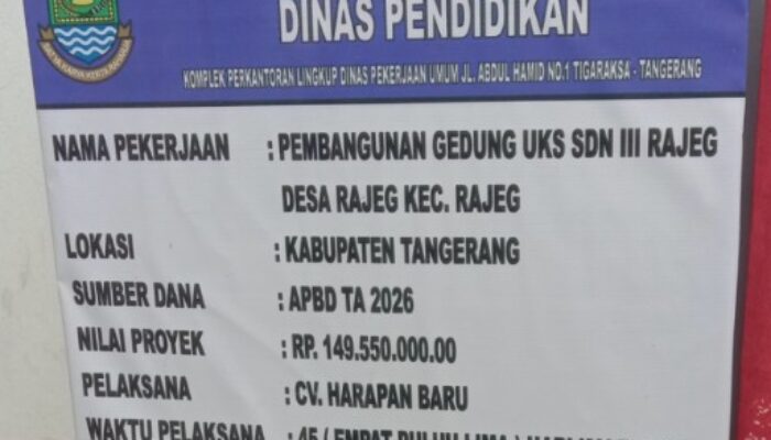 Sengkang Kolom Terlihat Renggang, Pengawasan Proyek UKS SDN III Rajeg Dipertanyakan