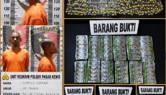 Polsek Pasar Kemis Ungkap Dugaan Peredaran Obat Keras di Serpong, 2.782 Butir Disita